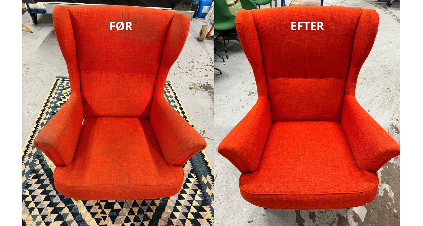 Før/efter møbelrens